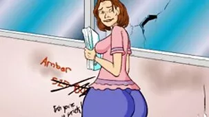 Fresco anale con sborrata sulle natiche della film porno con anziane bionda